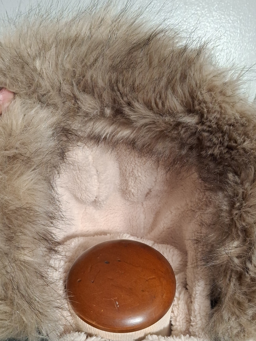 Ralph Lauren/ Navy Puffer Parka with Faux Fur Hood- W Sz Large - Picture 3 of 14